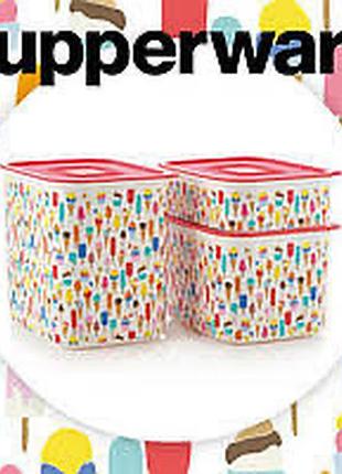 Набір контейнерів акваконтроль морозиво 500/1,3/2.1 tupperware