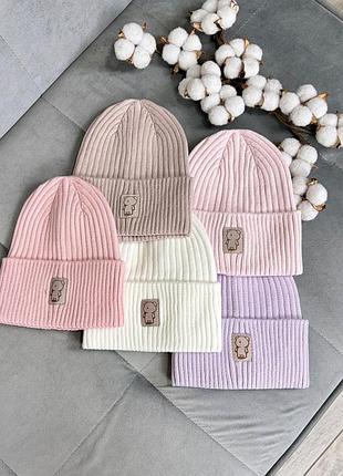 Шапка "мишка", осень/весна