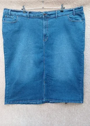 Спідниця з кишенями, великий розмір,р64-66-68💙💙💙