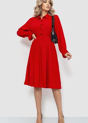 Нарядное платье, цвет красный