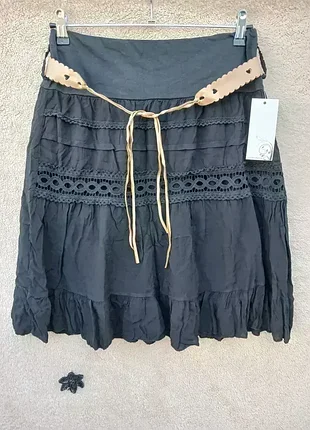 Ярусная юбка,р42-44🖤🖤🖤