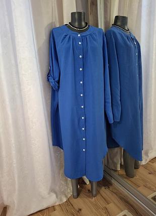 Стильное с разрезами по бокам платье 👗 рубашка