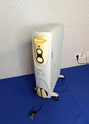 Масляный обогреватель радиатор 220 в jvg-technik or-03-9 2 kw 2,0 квт 2000 вт на колёсиках