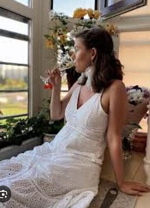 Нове з воланом по низу плаття 👗 сарафан прошва італія