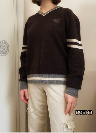 Шерстяний светр 80% вовна пуловер monte carlo