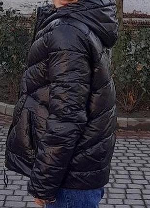 Жіноча куртка, чорно-синього кольору, розмір s