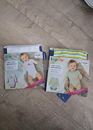 Новый боди на длинный рукав 2-6 месяцев (62/68)