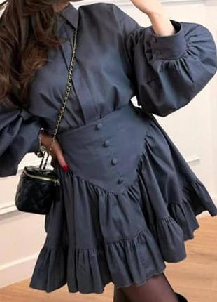 Женский костюм новый. рубашка и юбка.