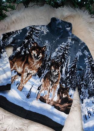 💜❄️💙 невероятно красивая кофта зепка флисовая толстовка