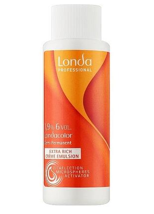 Окислительная эмульсия londa professional londacolor creme emulsion 1,9%, 60 мл