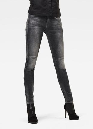 G-star womens g-jackpant mid skinny black stretch jeans zip fly biker style rrp $144 оригінальні, жіночі джинси від нідерландського бренду