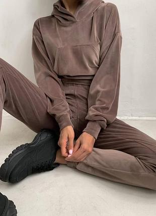 Комфотні велюрові костюми на весну