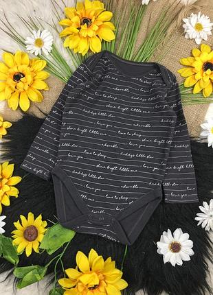 Темно сірий бодік на 12-18 міс