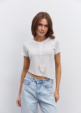 Футболка с асимметричным низом