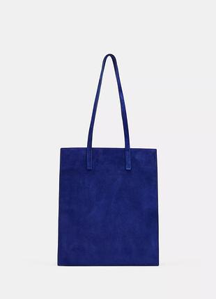 Замшева сумка-шопер
