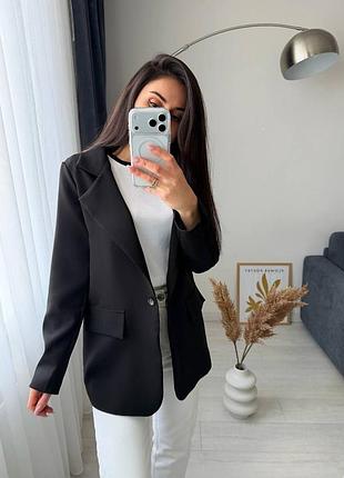 Классический удлиненный пиджак жакет на подкладке