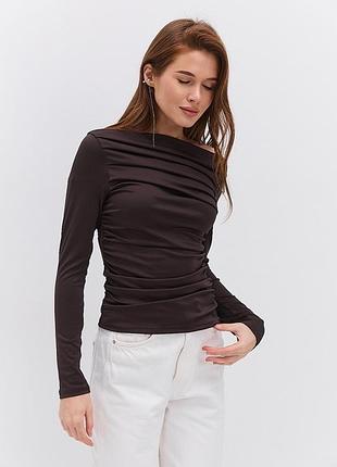 Лонгслив со складками