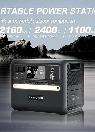 Наявність 2160 вт*год/2400вт зарядна станція tallpower v2400 (fossibot f2400)