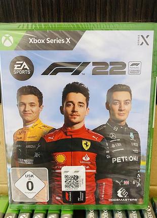 Гра в гонку f1 22 на xbox series x