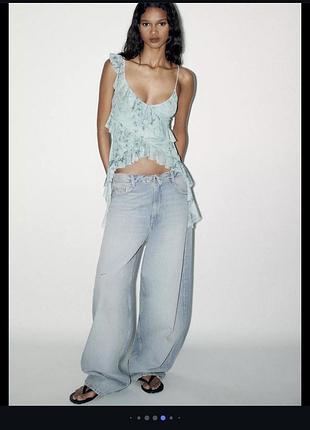 Майка топ zara тюль