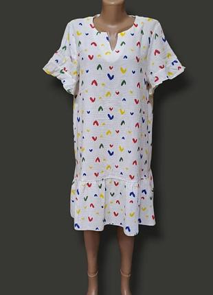 Вільна муслінова сукня в сердечках