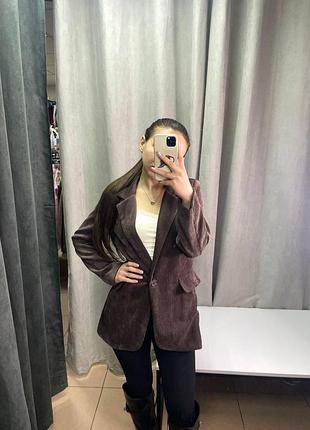 Піджак вельвет коричневий vanessa scott