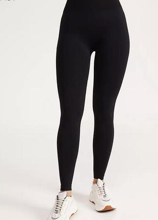 Безшовні легінси з мікрофібри leggings 02 (чорний)