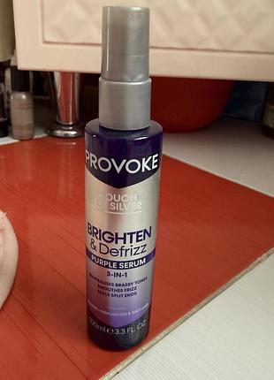 Спрей сыворотка для волос pro:voke touch of silver brighten & defrizz purple serum для нейтр желтизны