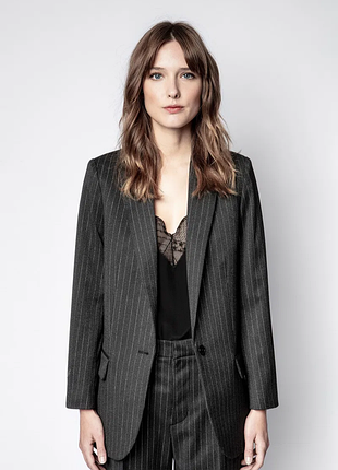 Жіночий блейзер zadig&voltaire viva pinstripe strass jacket
