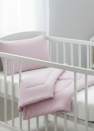 Набор детский одеяло 105/140см +подушка 40х60 в кроватку ярослав ліловий