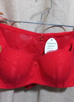 Ажурный комплект на пуш-апе с стрингами