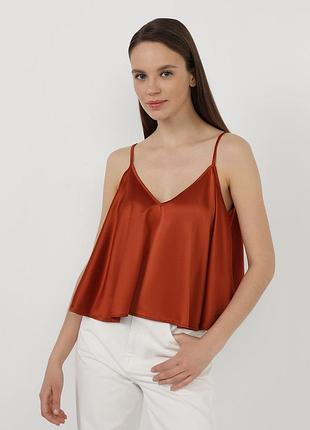 Яркий лёгкий воздушный топ разлетайка zara