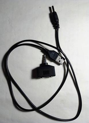 Юсб кабель usb переходник в раздваиватель 3.5 штекер разветвитель