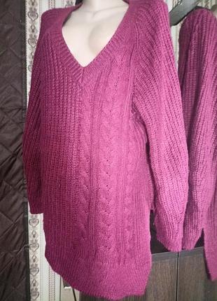 Кофта жіноча в'язана шерстяна,  подовжена.розмір 54-56.