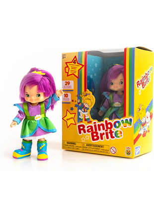 Лялька rainbow brite stormy розміром 5,5 дюйма з 4 аксесуарами-сюрпризами, що змінюють позу
