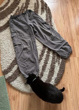 Карго плотні сірі штани