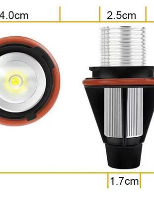 Led marker синій bmw 5w e39 e53 e60 e63 e65 e83 e87 ангельські оченята 2 шт 7