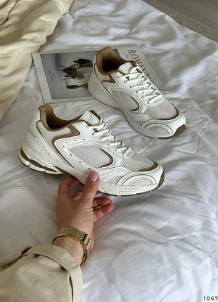 Распродажа 🏷 натуральные кожаные кроссовки с сеткой