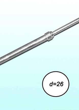 Подножка на велосипед телескоп. алюм. белая d 26 тм колесо