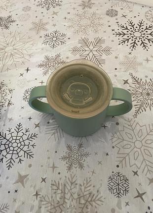 Дитячий чашка поїльник-непроливайка з двома ручками