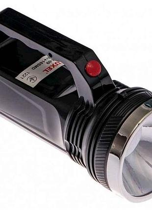 Ліхтар світлодіодний акумулятор lion 800mah 1w ip44 2 режими роботи (tr-09) тм luxel