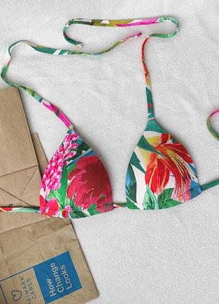 Верх лиф от купальника халтер на завязках primark р. s чашка a-b