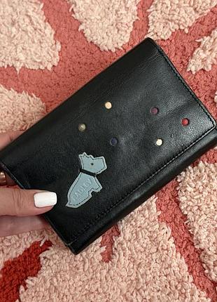 Шикарный кожаный кошелек radley с собачкой /кожа