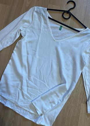 Лонгслів, реглан, кофточка benetton, розмір  xs