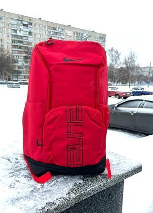 Баскетбольный рюкзак nike varsity elite backpack красный