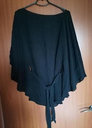 Шёлковый блузон пончо
