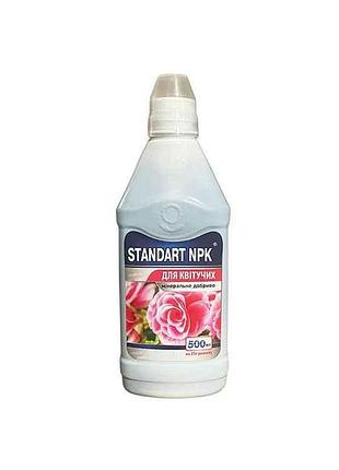 Рідке мінеральне добриво npk для квітучих 500мл тм standart npk