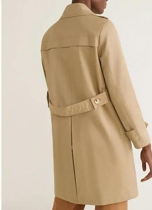 Плащ тренч trench doble botonada mango 3