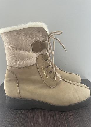 Kandahar черевики чоботи жіночі зимові хутро цигейка овчина. швейцарія. оригінал.40р/26см.