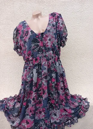 Шифоновое платье,uk 26/28🌻🌼🌸